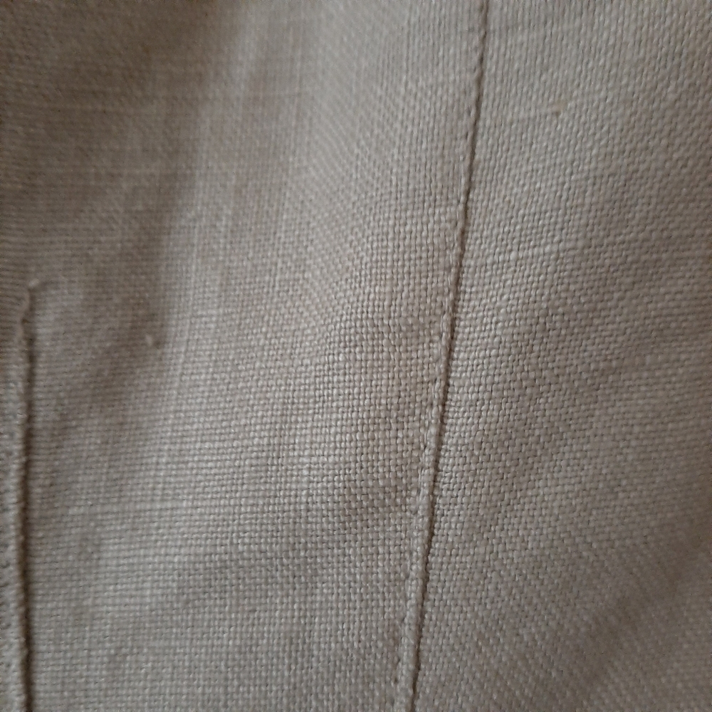 H&M Khaki Tan Linen Blazer Size 10 - Picture 9 of 11